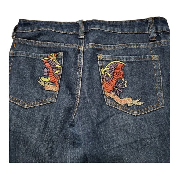 FARLOW Dark Wash Denim Jeans Faith Love Peace Size 3 - Picture 5 of 9